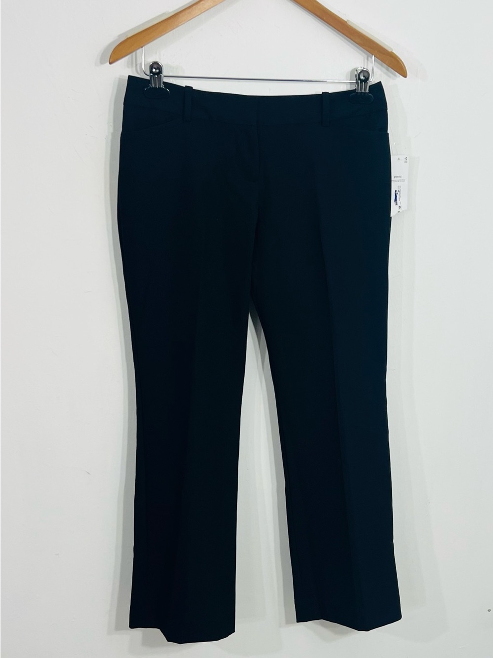 Liz Claiborne NEW Size 2 Petite Audra Black Dress Pants Trousers Minimalist Chic
